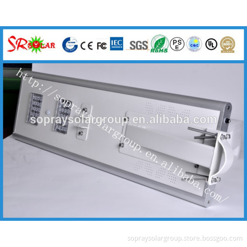 Popular solar street light power system with 30w 40w 50w integrated solar garden light